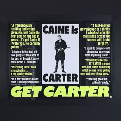 138. David Frangioni Collection: UK Quad (Reviews Style), 1971 ### GET CARTER (1971)