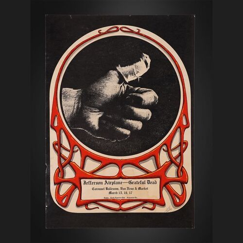 151. Carousel Ballroom "Sore Thumb" Design Concert Poster, 1968 ### GRATEFUL DEAD AND JEFFERSON AIRPLANE
