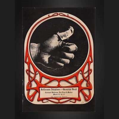151. Carousel Ballroom "Sore Thumb" Design Concert Poster, 1968 ### GRATEFUL DEAD AND JEFFERSON AIRPLANE