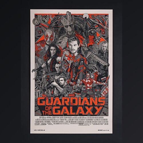 155. Hand-Numbered Limited Edition Variant Print by Tyler Stout, 2014 ### GUARDIANS OF THE GALAXY (2014)