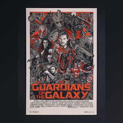 155. Hand-Numbered Limited Edition Variant Print by Tyler Stout, 2014 ### GUARDIANS OF THE GALAXY (2014)