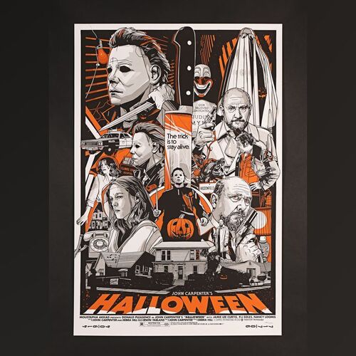 156. Hand-Numbered Timed Edition Grey Matter Art Print by Tyler Stout, 2021 ### HALLOWEEN (1978)