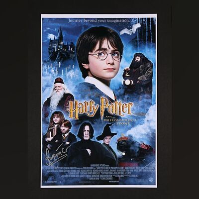 158. Daniel Radcliffe, Emma Watson, Rupert Grint Autographed Mini Poster ### HARRY POTTER AND THE PHILOSOPHER'S STONE (2001)