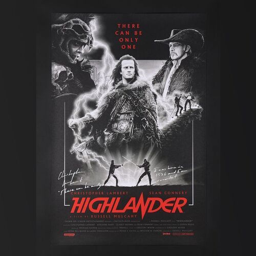 167. Christopher Lambert Autographed Limited Edition Vice Press Print by Matt Ferguson, 2022 ### HIGHLANDER (1986)