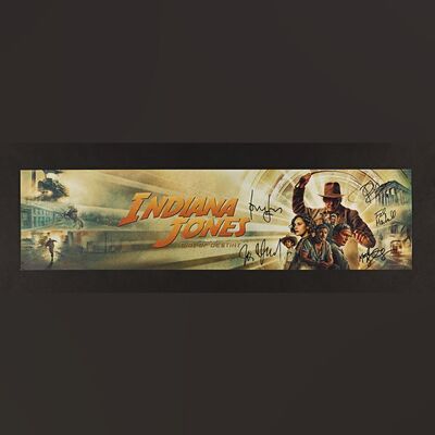 179. Harrison Ford, Phoebe Waller-Bridge, James Mangold, Frank Marshall, Kathleen Kennedy Autographed Poster, 2023 ### INDIANA JONES AND THE DIAL OF DESTINY (2023