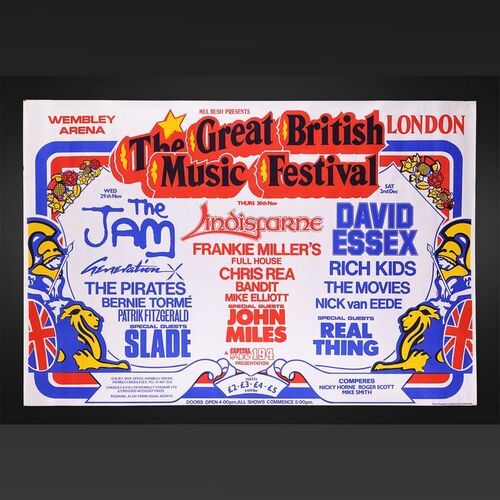186. The Great British Music Festival Poster, 1978 ### THE JAM, GENERATION X AND OTHERS (1978)