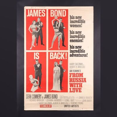 190. David Frangioni Collection: US 40 x 60 - Style Z, 1964 (First Release) ### JAMES BOND: FROM RUSSIA WITH LOVE (1963)