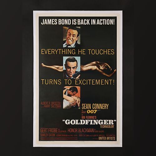 193. US One-Sheet - Linen-Backed, 1964 ### JAMES BOND: GOLDFINGER (1964)