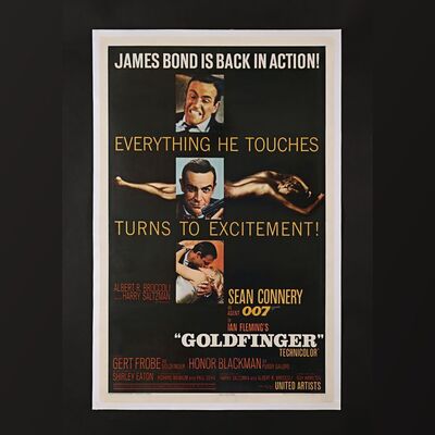 193. US One-Sheet - Linen-Backed, 1964 ### JAMES BOND: GOLDFINGER (1964)