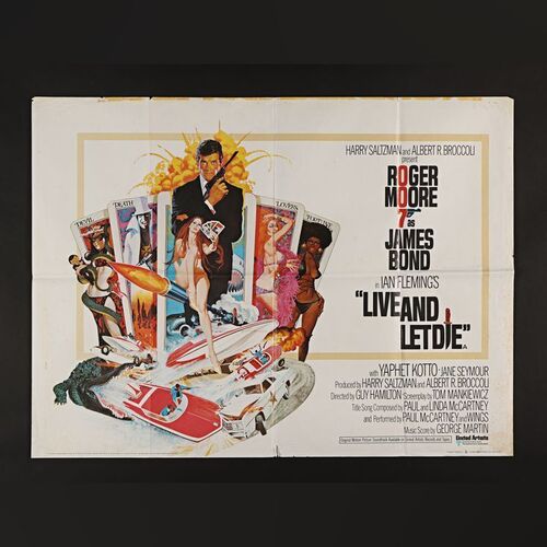 201. UK Quad, 1973 ### JAMES BOND: LIVE AND LET DIE (1973)