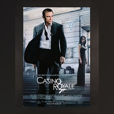 206. Daniel Craig Autographed Poster ### JAMES BOND: CASINO ROYALE (2006)