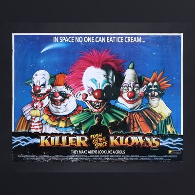 229. UK Quad, 1988 ### KILLER KLOWNS FROM OUTER SPACE (1988)