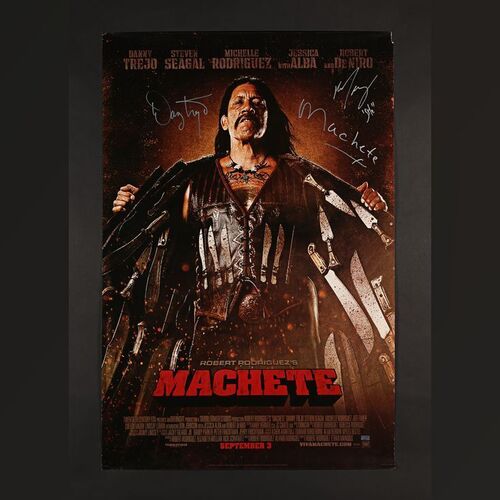 245. Danny Trejo and Michelle Rodriguez Autographed One-Sheet, 2010 ### MACHETE (2010)