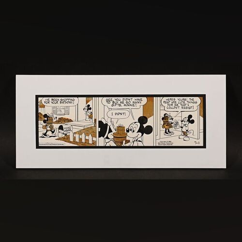 255. Original Hand-Drawn Comic Strip by Carson Van Osten, 1982 ### MICKEY MOUSE (COMIC STRIP)