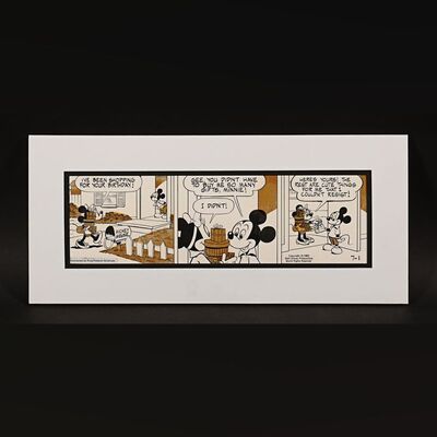 255. Original Hand-Drawn Comic Strip by Carson Van Osten, 1982 ### MICKEY MOUSE (COMIC STRIP)