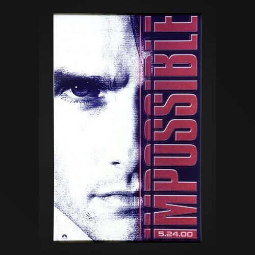 256. David Frangioni Collection: Prototype 3D Lenticular One-Sheet, 2000 ### MISSION: IMPOSSIBLE 2 (2000)