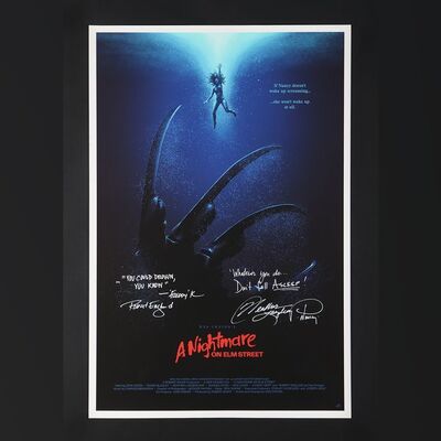 262. Robert Englund and Heather Langenkamp Autographed Limited Edition Print by Adam Rabalais, 2020 ### A NIGHTMARE ON ELM STREET (1984)