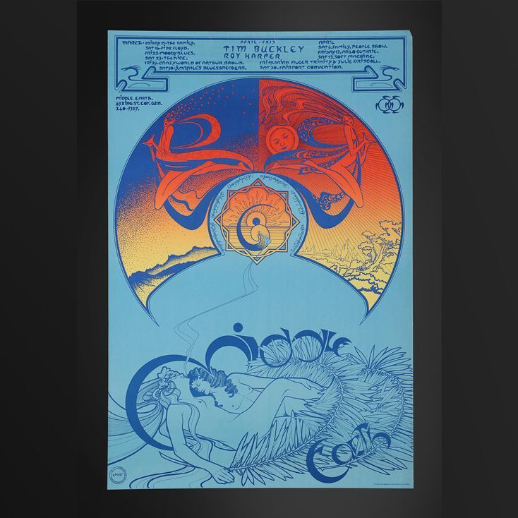 275. Middle Earth Club Concert Poster, 1968 ### PINK FLOYD, MOODY BLUES ...