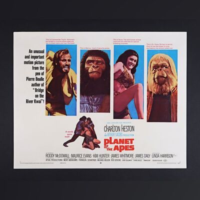 285. David Frangioni Collection: US Half-Sheet - Paper-Backed, 1968 ### PLANET OF THE APES (1968)