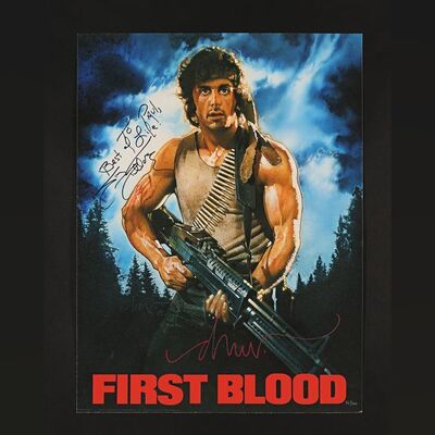294. Sylvester Stallone and Drew Struzan Autographed Limited Edition Title Edition Print, 2017 ### RAMBO: FIRST BLOOD (1982)