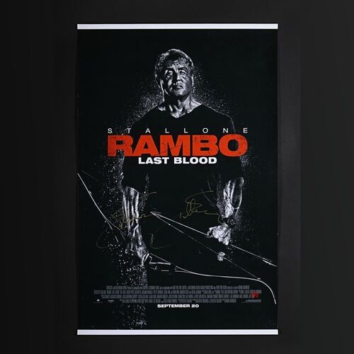 296. David Frangioni Collection: Sylvester Stallone Autographed Poster ### RAMBO: LAST BLOOD (2019)