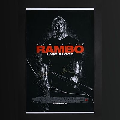296. David Frangioni Collection: Sylvester Stallone Autographed Poster ### RAMBO: LAST BLOOD (2019)