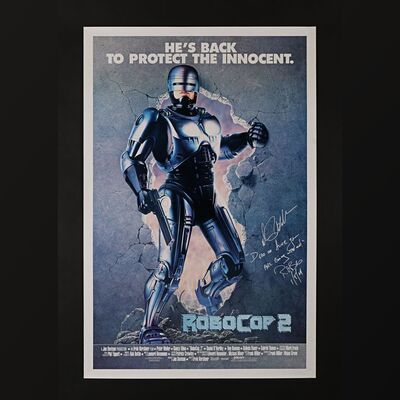 298. Peter Weller Autographed One-Sheet, 1990 ### ROBOCOP 2 (1990)