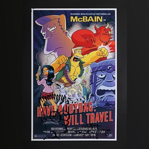 316. Matt Groening Autographed McBain Issue #1 Bongo Comics Poster, 2014 ### THE SIMPSONS (T.V. SERIES 1989 - PRESENT)
