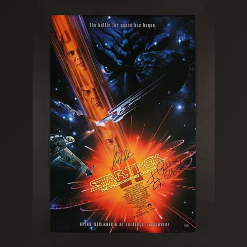 320. William Shatner and Nichelle Nichols Autographed Poster ### STAR TREK VI: THE UNDISCOVERED COUNTRY (1991)