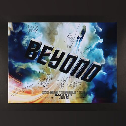 326. Chris Pine, Zachary Quinto, Karl Urban, Simon Pegg, and Others Autographed Poster ### STAR TREK: BEYOND (2016)