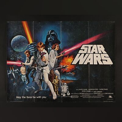 327. UK Quad (Pre-Oscar Awards Style), 1977 ### STAR WARS: A NEW HOPE (1977)