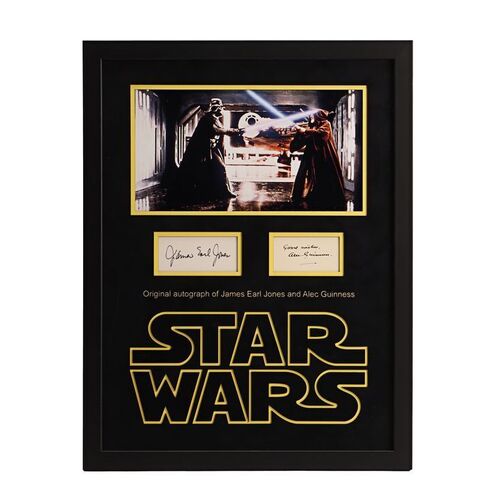 331. Alec Guinness and James Earl Jones Framed Autograph Display ### STAR WARS: A NEW HOPE (1977)