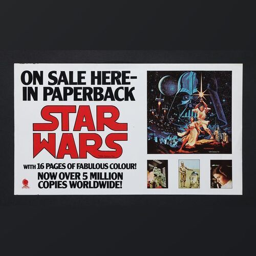334. David Frangioni Collection: UK Sphere Paperback Novel Advertising Poster, 1977 ### STAR WARS: A NEW HOPE (1977)