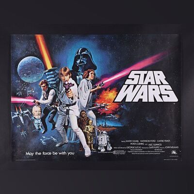 339. Tom Chantrell Archive: UK Quad (Pre-Oscar Awards Style) - Rolled, 1977 ### STAR WARS: A NEW HOPE (1977)
