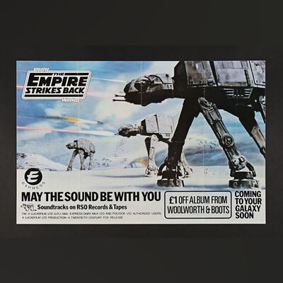344. British Soundtrack Poster, 1980 ### STAR WARS: THE EMPIRE STRIKES BACK (1980)