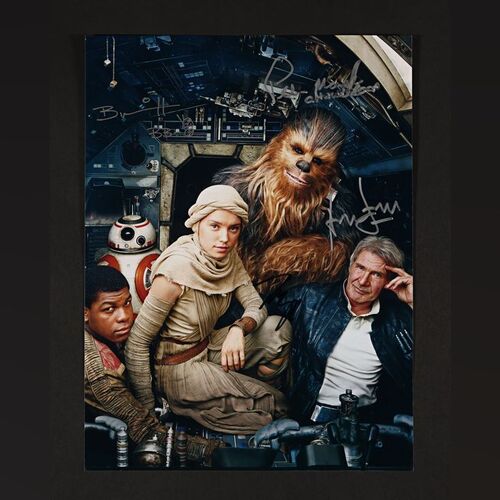 373. Harrison Ford, Peter Mayhew, John Boyega and Brian Herring Autographed Large Promotional Photograph ### STAR WARS: THE FORCE AWAKENS (2015)