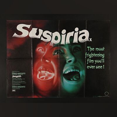 377. UK Quad, 1977 ### SUSPIRIA (1977)