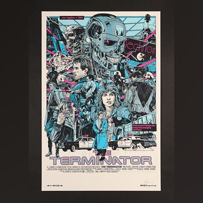 382. Signed, Dated and Hand-Numbered Timed Edition Print by Tyler Stout, 2020 ### THE TERMINATOR (1984)