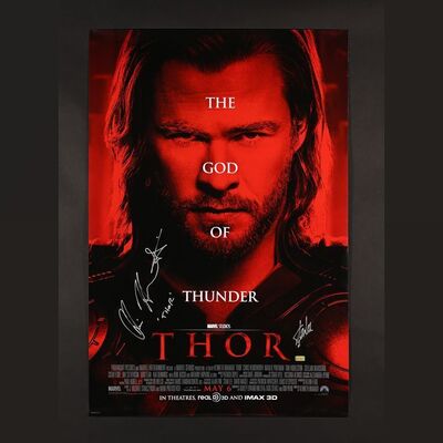 384. Chris Hemsworth and Stan Lee Autographed Advance One-Sheet, 2011 ### THOR (2011)