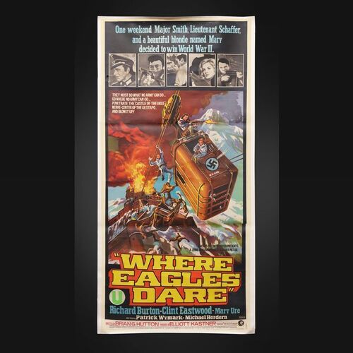396. David Frangioni Collection: Indian Three-Sheet - Linen-Backed, 1968 ### WHERE EAGLES DARE (1968)