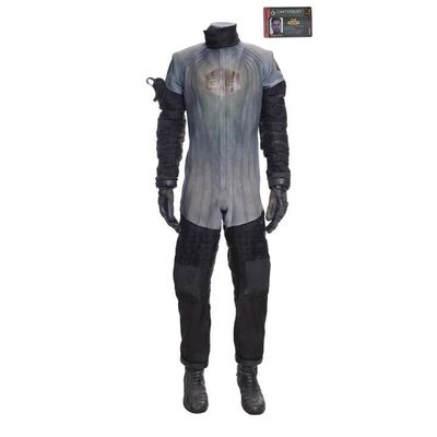 Lot # 18: The Expanse (2015-2022): Amos Burton's Stunt Canterbury Vac Suit with Light-up Boots and ID Badge