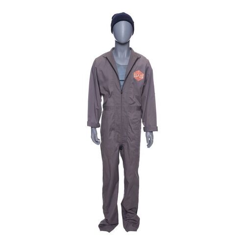 Lot # 26: The Expanse (2015-2022): Alex Kamal's Beratnas Gas Jumpsuit and Prototype Beanie with Boot Pin