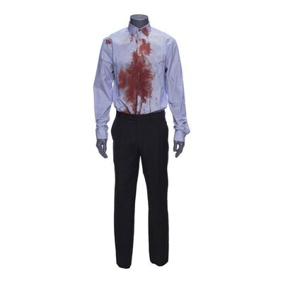 Lot # 35: The Expanse (2015-2022): Josephus Miller's (Thomas Jane) Bloody Shirt Costume