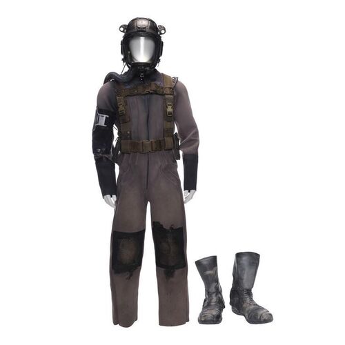 Lot # 49: The Expanse (2015-2022): Eros Station Belter Vac Suit with Light-up Helmet, Harness, and Light-up Boots