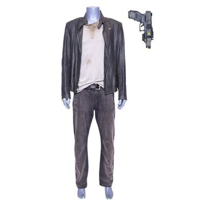 Lot # 55: The Expanse (2015-2022): Sematimba's "Semi" (Kevin Hanchard) CPM Dock Inspector Costume with Pistol