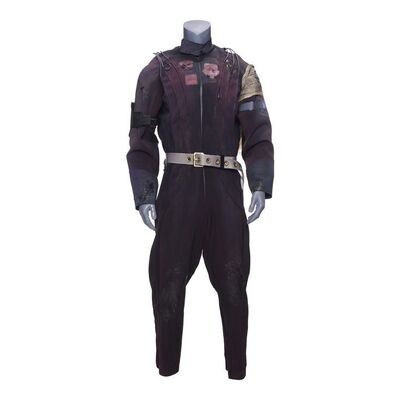Lot # 66: The Expanse (2015-2022): Belter Loyalist Vac Suit with Hip Thrusters and Accessories