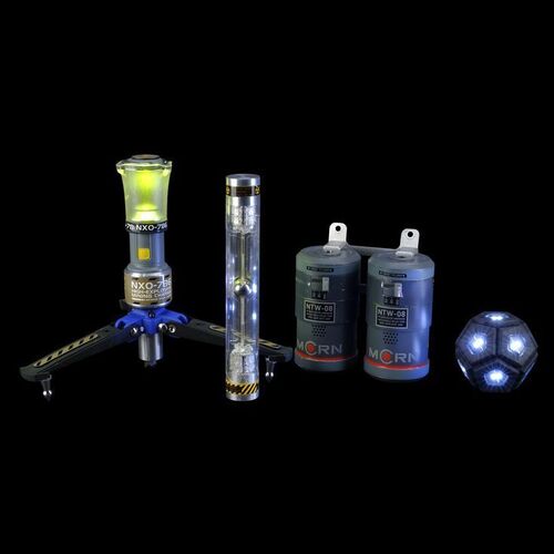 Lot # 77: The Expanse (2015-2022): Josephus Miller's (Thomas Jane) Explosives with Detonator Charges Assortment, Martian Grenades and Light-up Ball