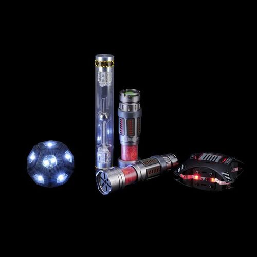 Lot # 79: The Expanse (2015-2022): Josephus Miller's (Thomas Jane) Explosives with Detonator Charges Assortment and Light-up Ball