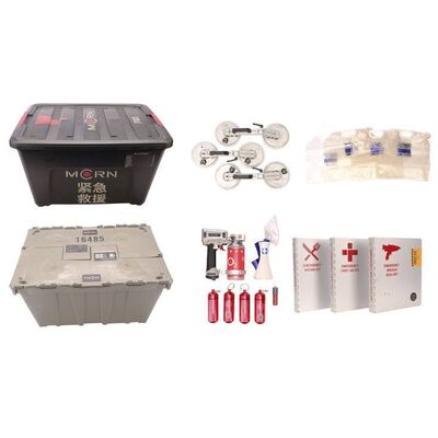 Lot # 109: The Expanse (2015-2022): Rocinante Ship Magnet Clamps with MCRN Emergency Medical Supplies