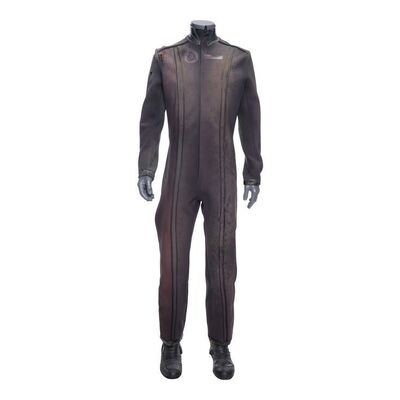 Lot # 125: The Expanse (2015-2022): Ensign Sinopoli's (Atticus Mitchell) MCRN Kittur Chennamma Vac Suit with Light-up Boots